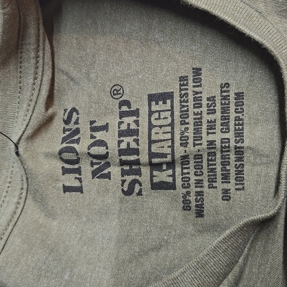 NWT LIONS NOT SHEEP TSHIRT! - Picture 6 of 6